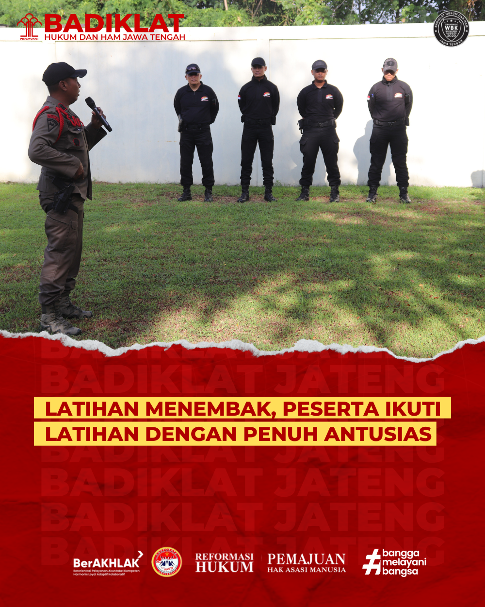 Latihan Menembak, Peserta Ikuti Dengan Penuh Antusias